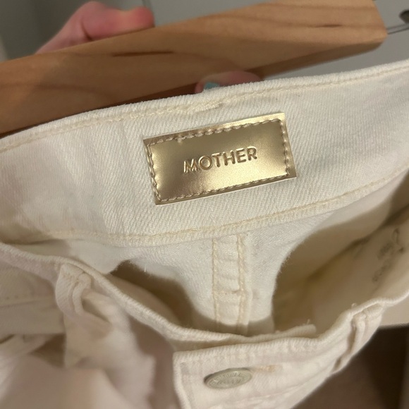 MOTHER Insider Crop Step Fray Striped Jeans - Picture 5 of 7